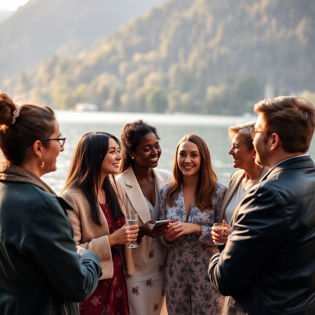 Échanges multiculturels au bord du lac Léman